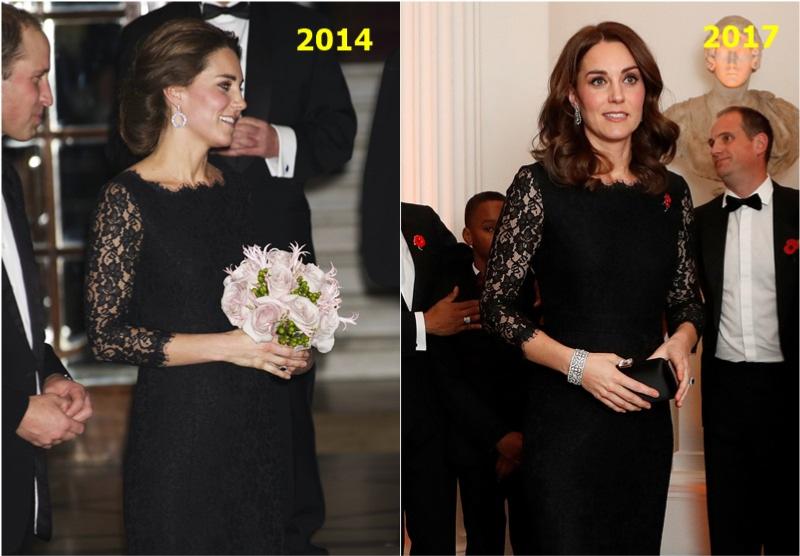 【懷孕造型 Encore】Kate Middleton 再穿同一襲喱士黑裙